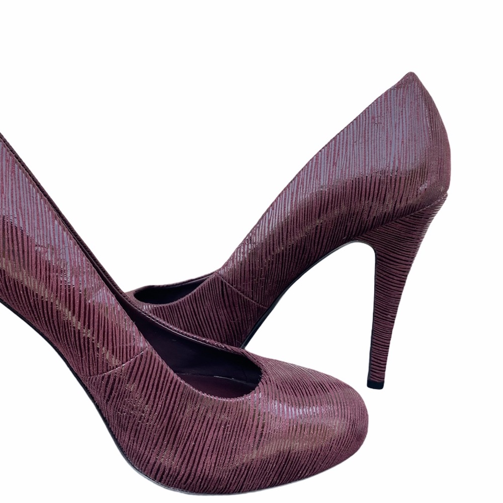 Nine West Platform Stiletto Pump Plumb Wine Velvet